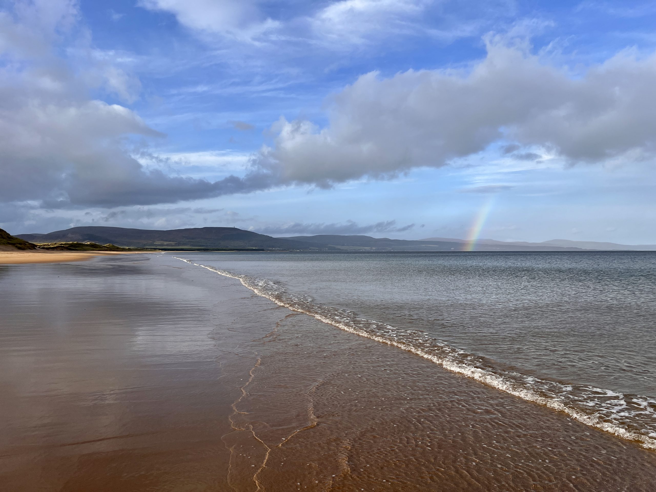 Embo beach rainbow copyright DR Ross